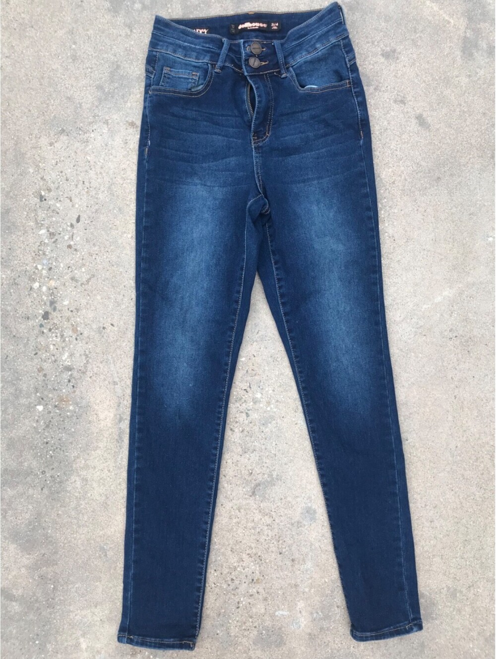 Dollhouse Skinny Jeans Tag Size 24X29 Dark Blue Wash w/Fade Measures 22W x 27.5L